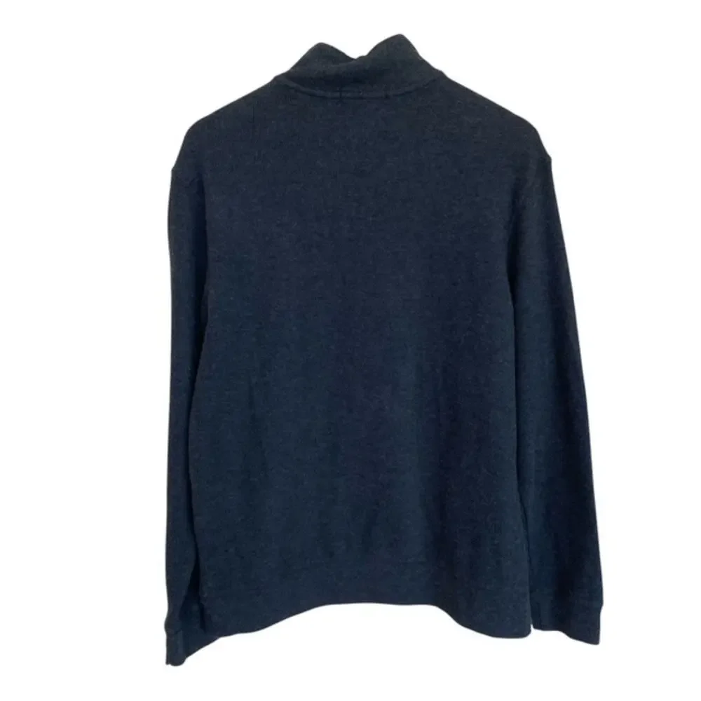 Banana Republic Dark Gray Mock Neck 1/4 zip Pullover - Medium